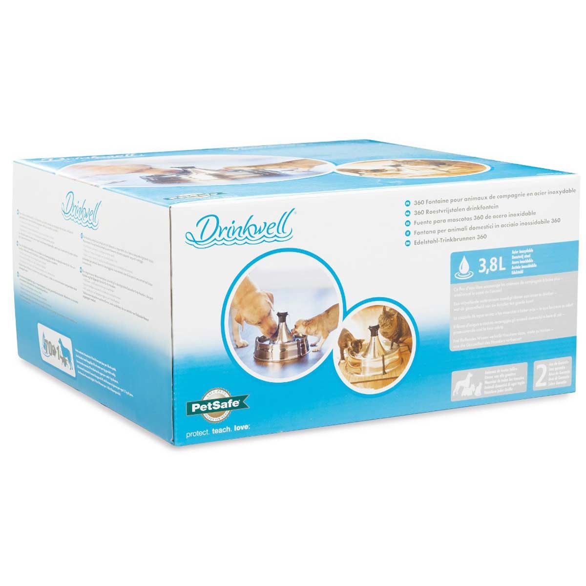 PetSafe Fontana per bere Drinkwell in acciaio inox 360