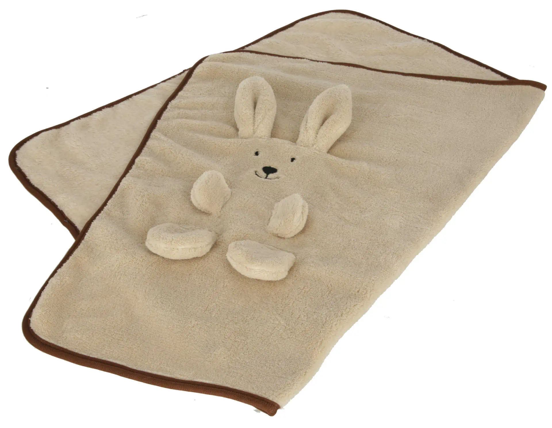 Welpendecke Häschen beige 72 x 51 cm