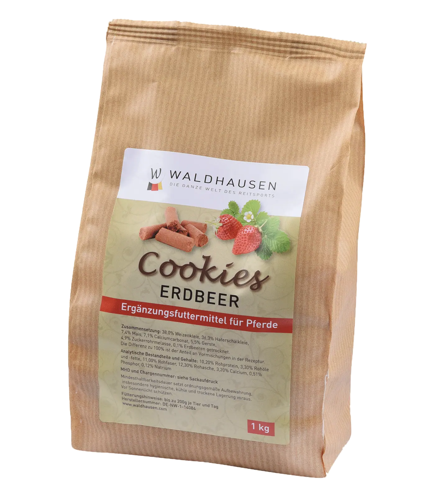 Waldhausen Biscotti per cavalli gusto fragola, 1 kg