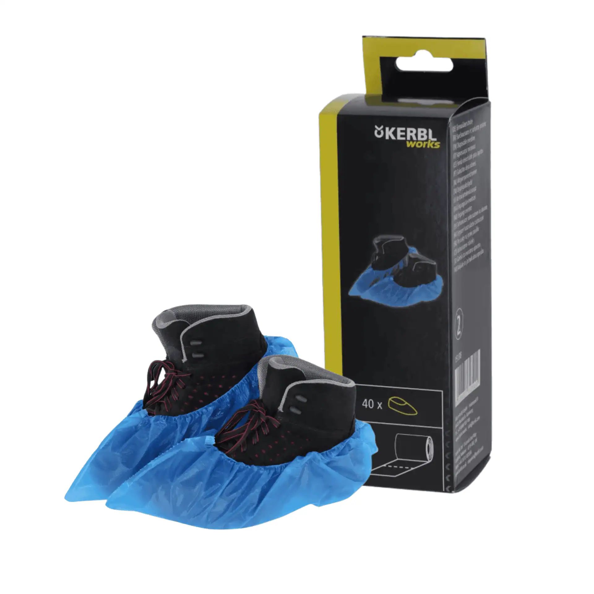 40x Einmalüberschuhe blau knöchelhoch
