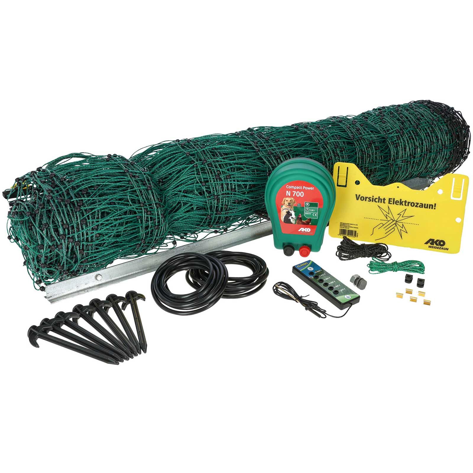 Geflügelnetz 50 m Starter Set All-In-One Kit 230 V