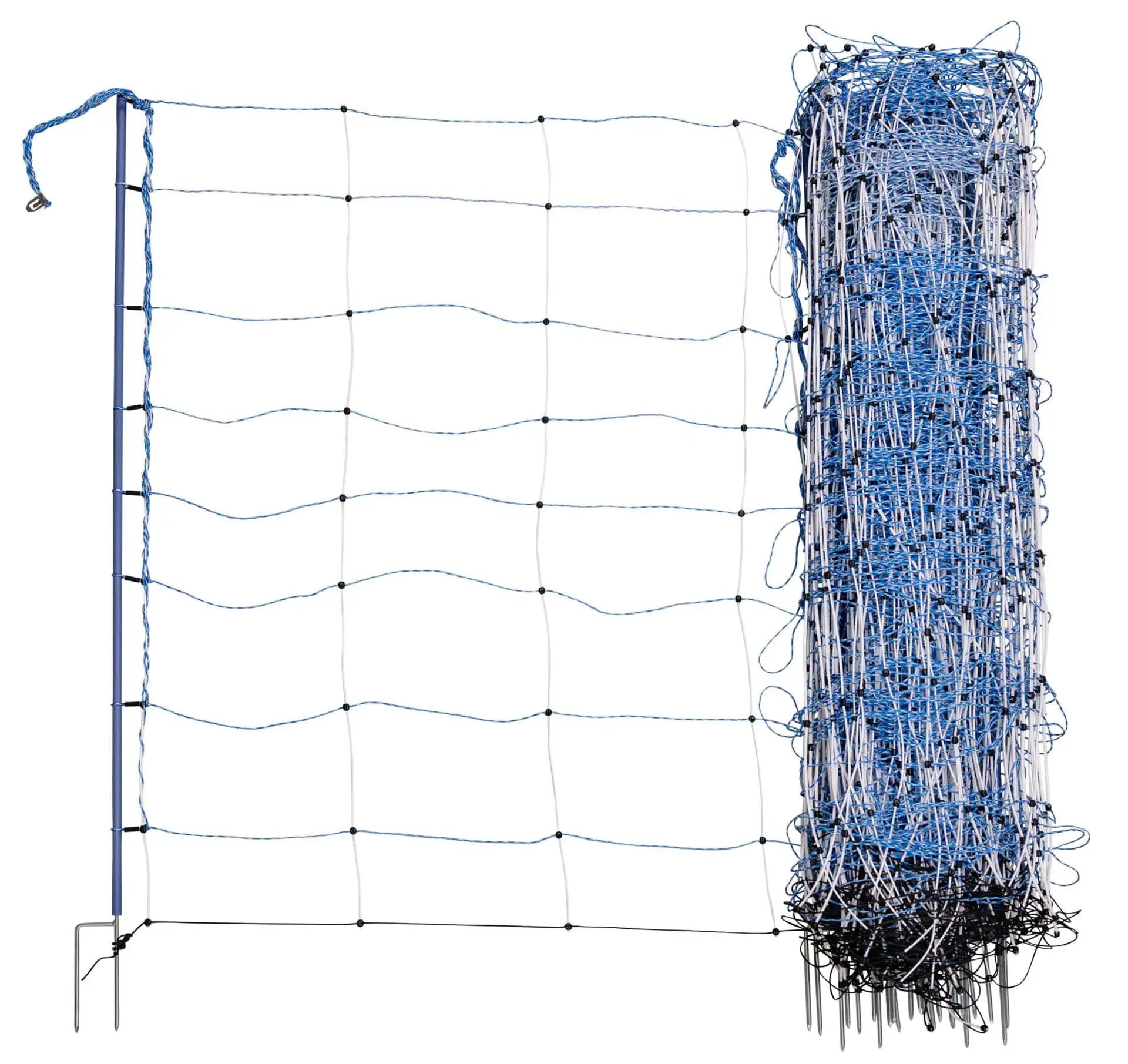 Ako TitanNet Premium XBraid Rete per pecore elettrificabile bianco/blu 122 cm doppia punta