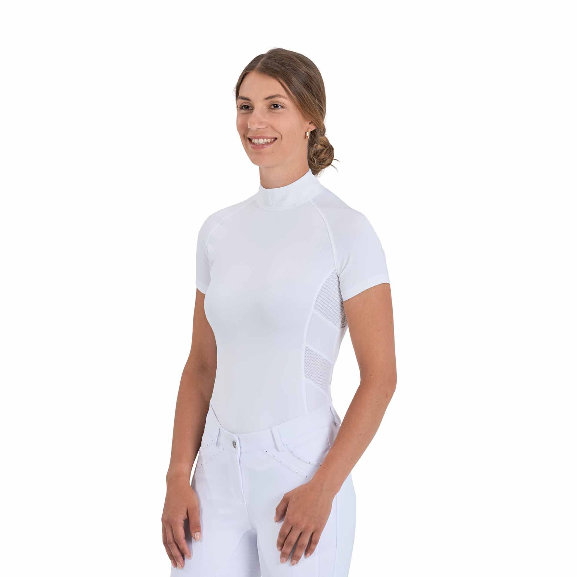BUSSE Camicia da torneo equitazione FEBARA XS bianco