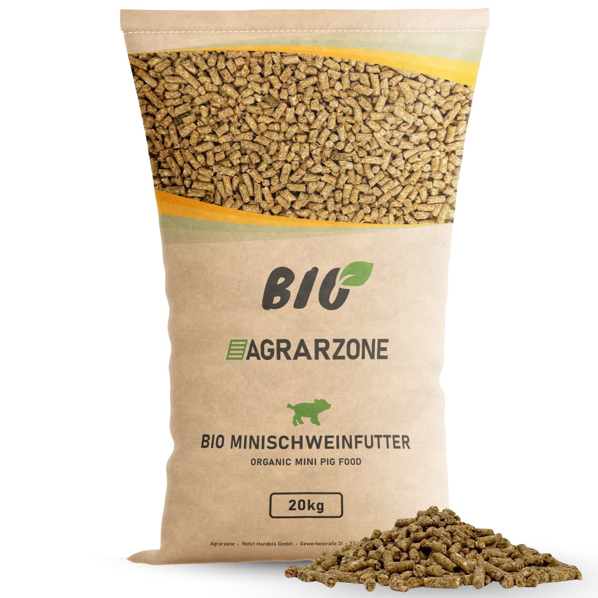 Nourriture Bio Agrarzone pour Mini-porcs en granulés 20 kg