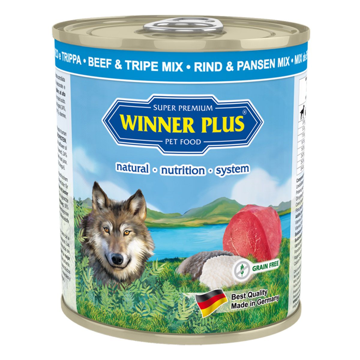 Winner Plus Super Premium Menu Puro con manzo e trippa 6 x 800 g