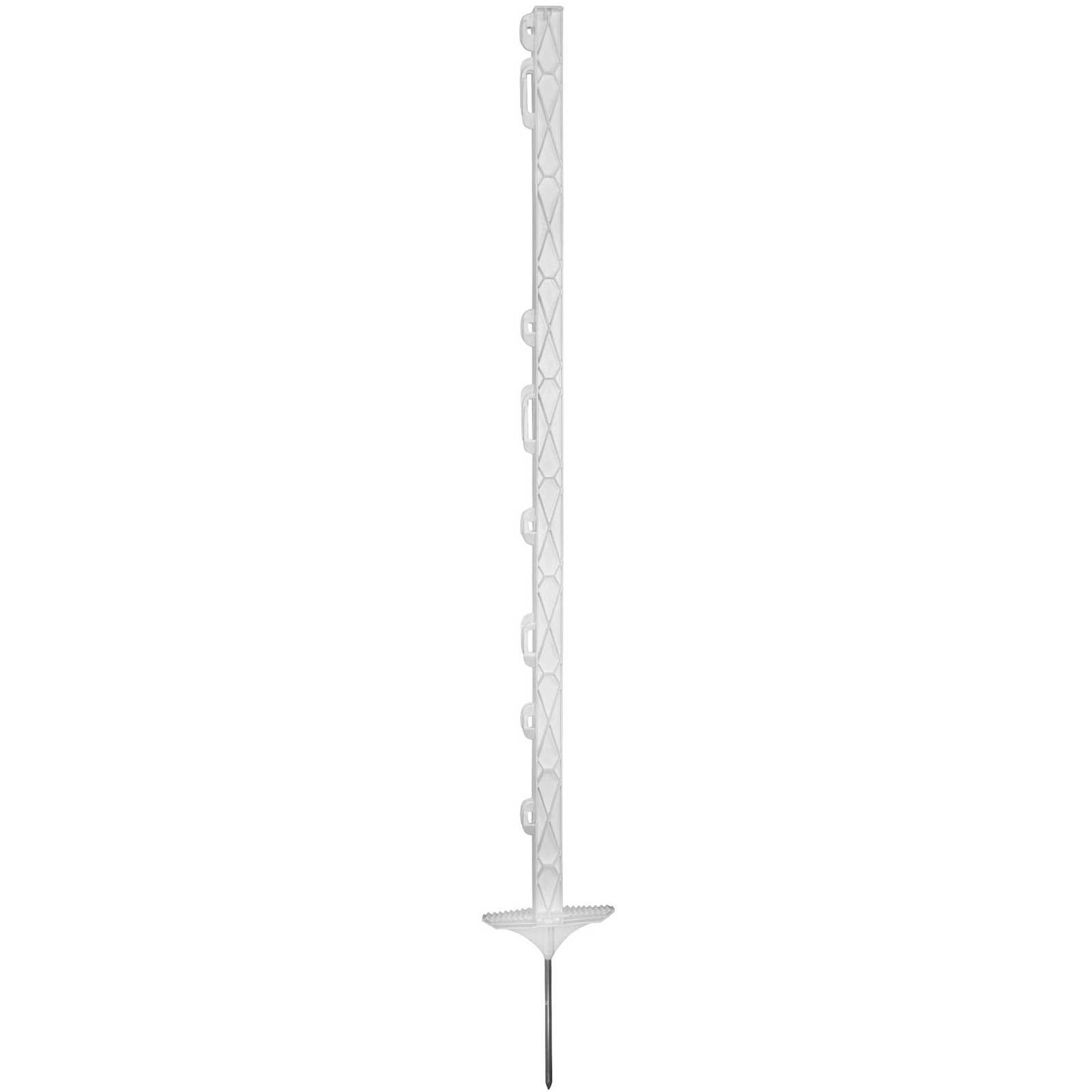 Piquet plastique Titan 110 cm, double marche pied, blanc (pack de 5 pcs)