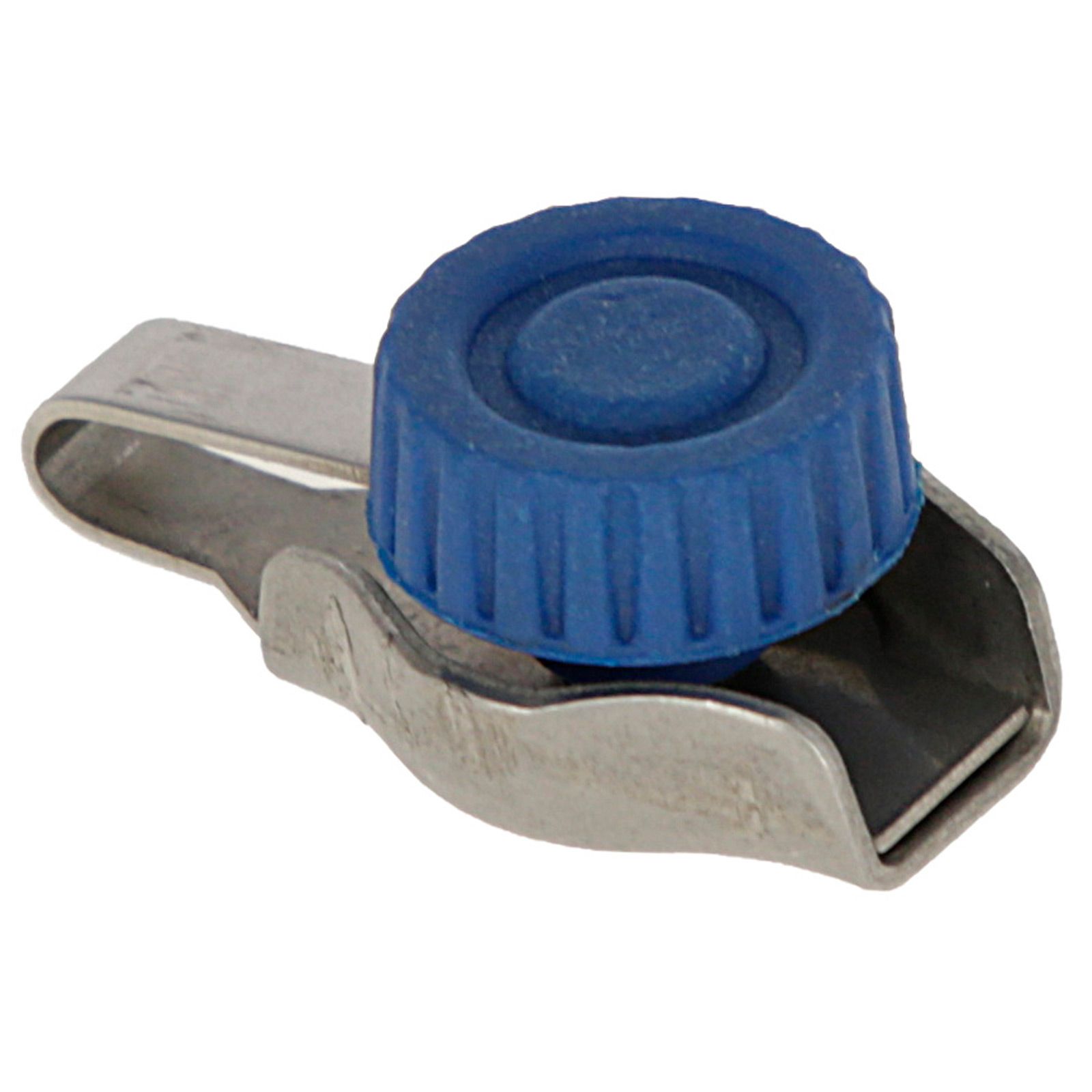 4x Connettore rapido per funi/fili/nastri zincato blu