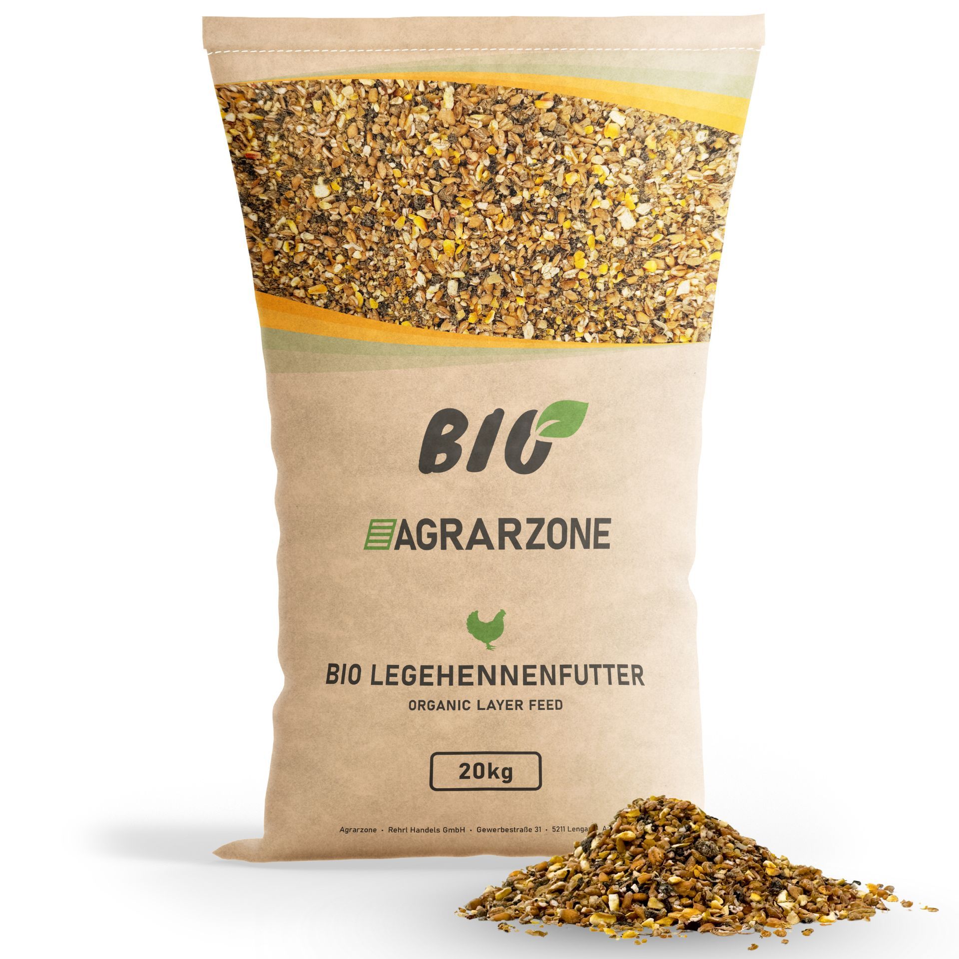 Nourriture en farine Bio Agrarzone pour poules pondeuses 20 kg