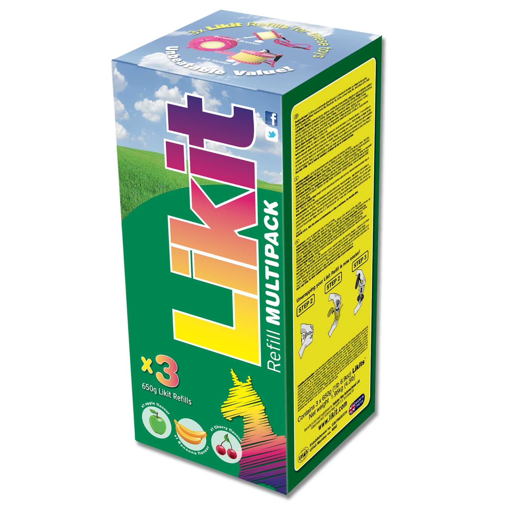 Likit Ricarica confezione risparmio, 3 x 625 g