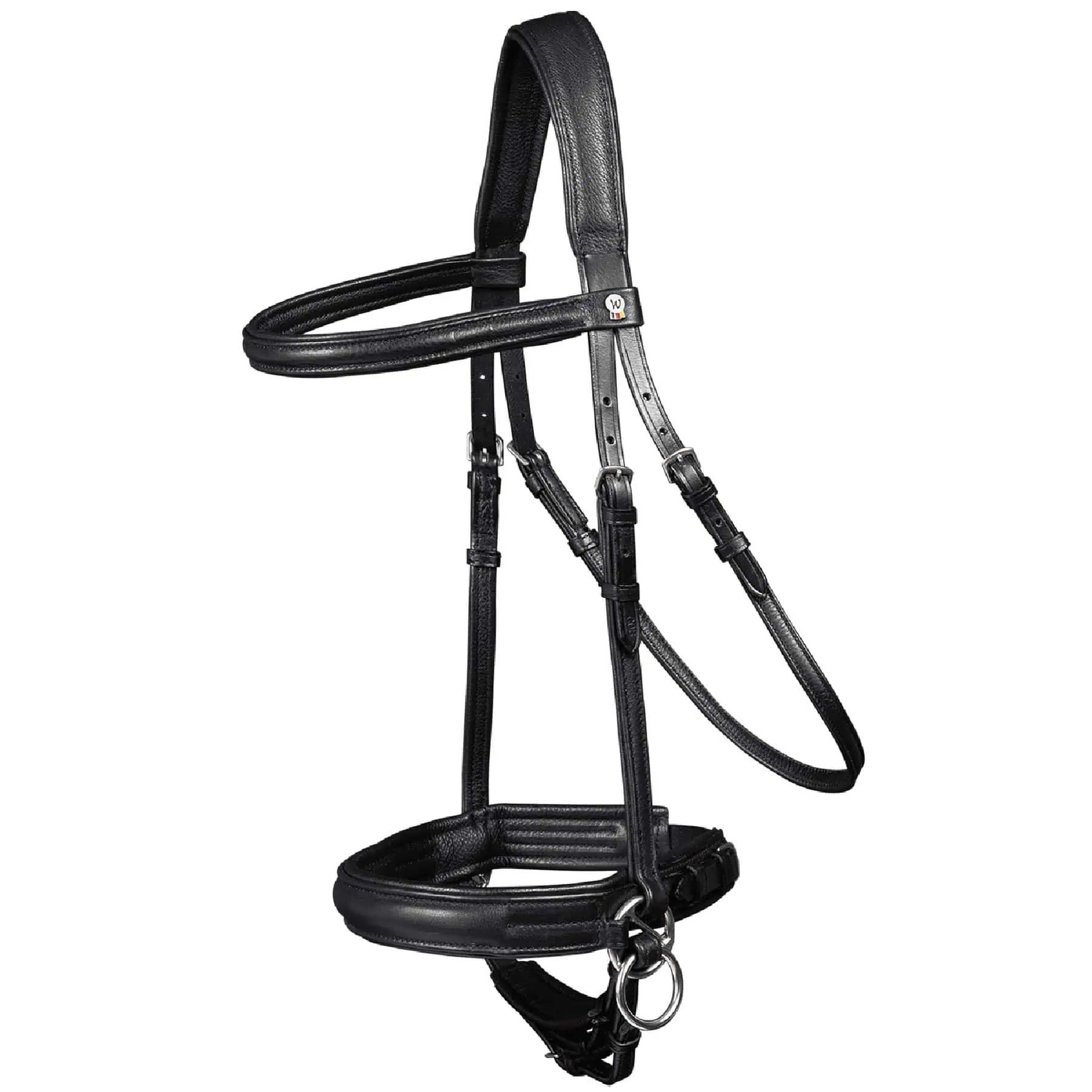 Waldhausen Trensenzaum X-Line Gebisslos Supersoft, schwarz, COB