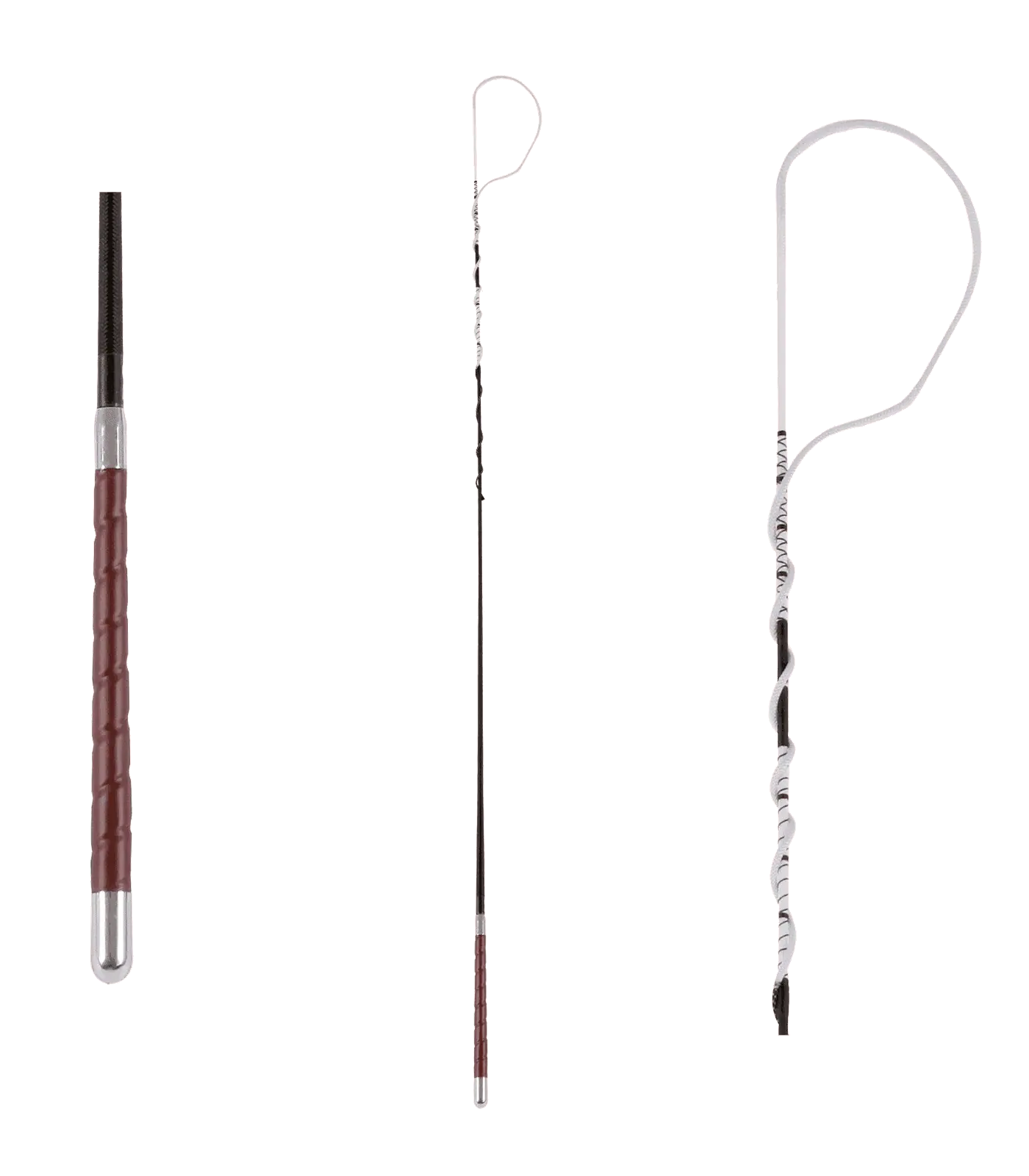 Waldhausen Bogenpeitsche mit Ledergriff, 140 cm