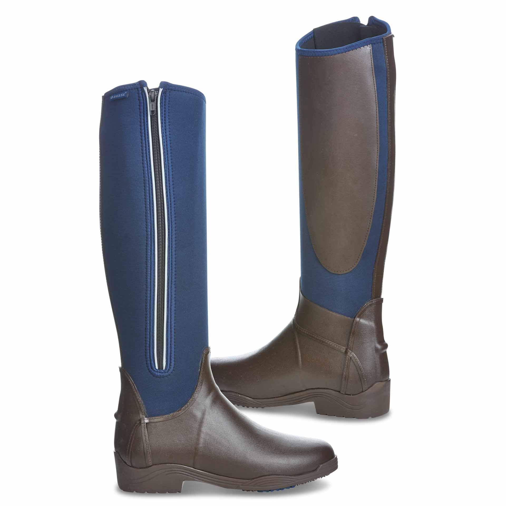 Boots d équitation mud BUSSE CALGARY, marron/navy