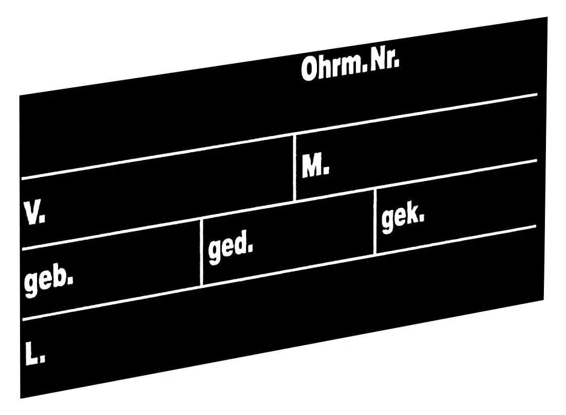 Stalltafel mittel 40 x 22 cm