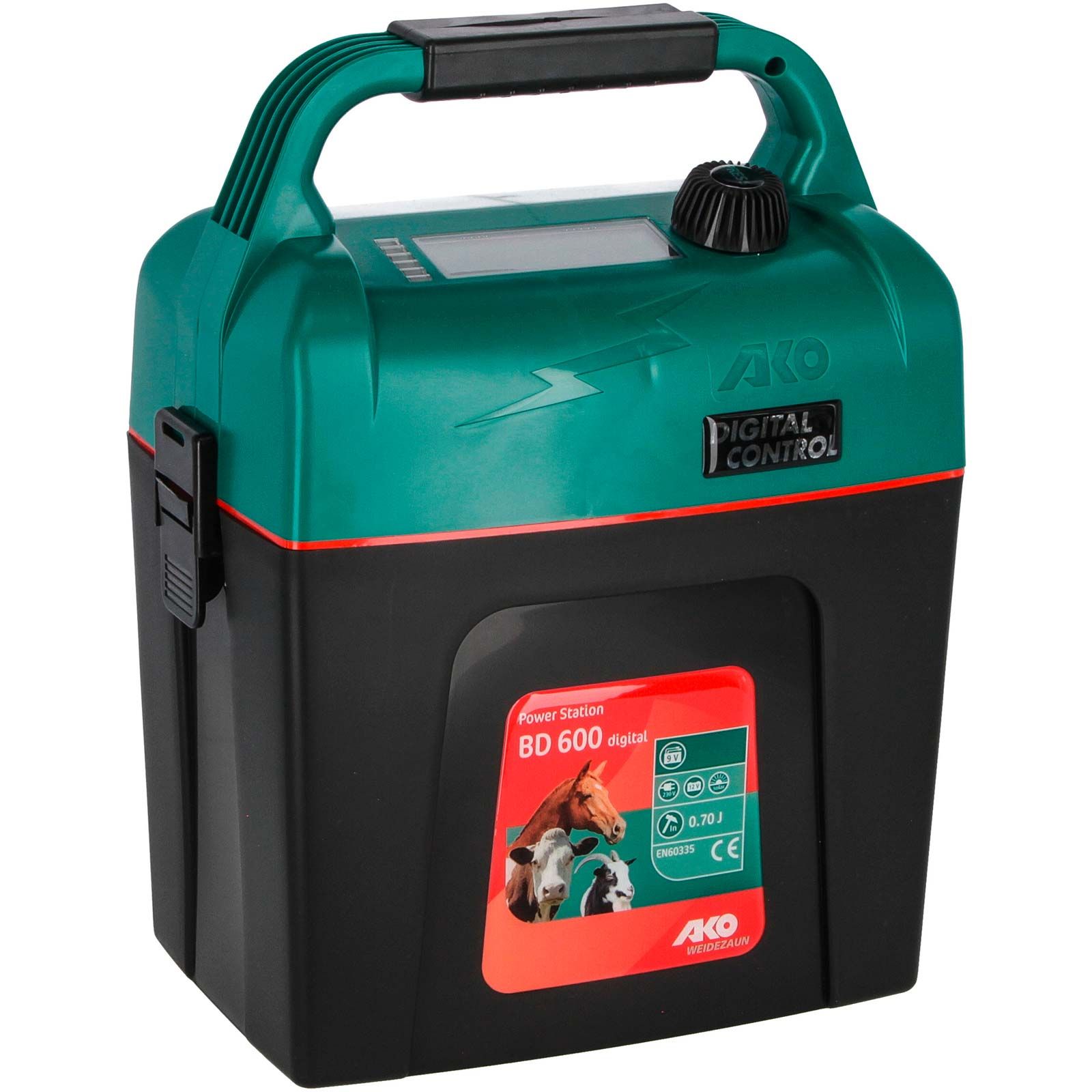 Elettrificatore AKO digitale BD 600 da 9V, 0,7 Joule
