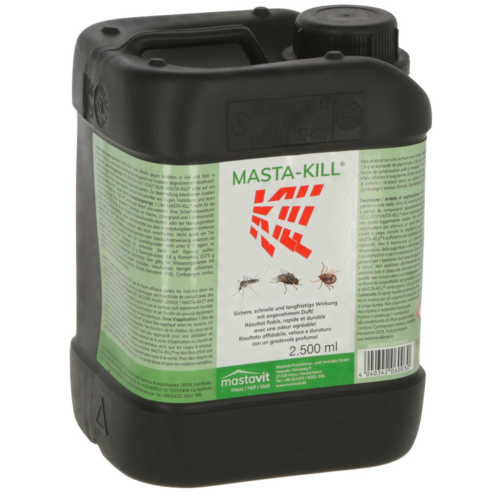 MASTA-KILL Insetticida da contatto per superfici ad effetto prolungato 2500 ml