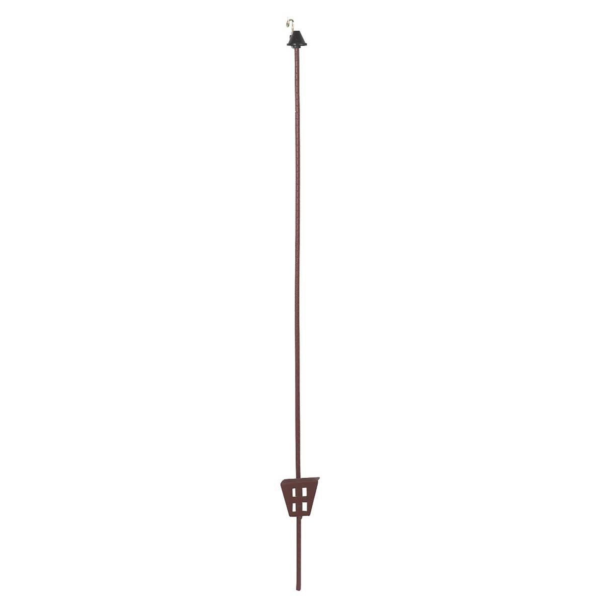 30x Piquet en acier ressort ovale 106 cm avec oeillet métallique