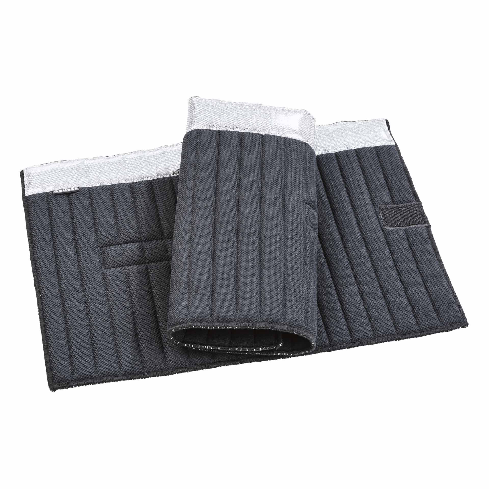 BUSSE Sottofasce KLETT GLITTER 45x45 argento/nero