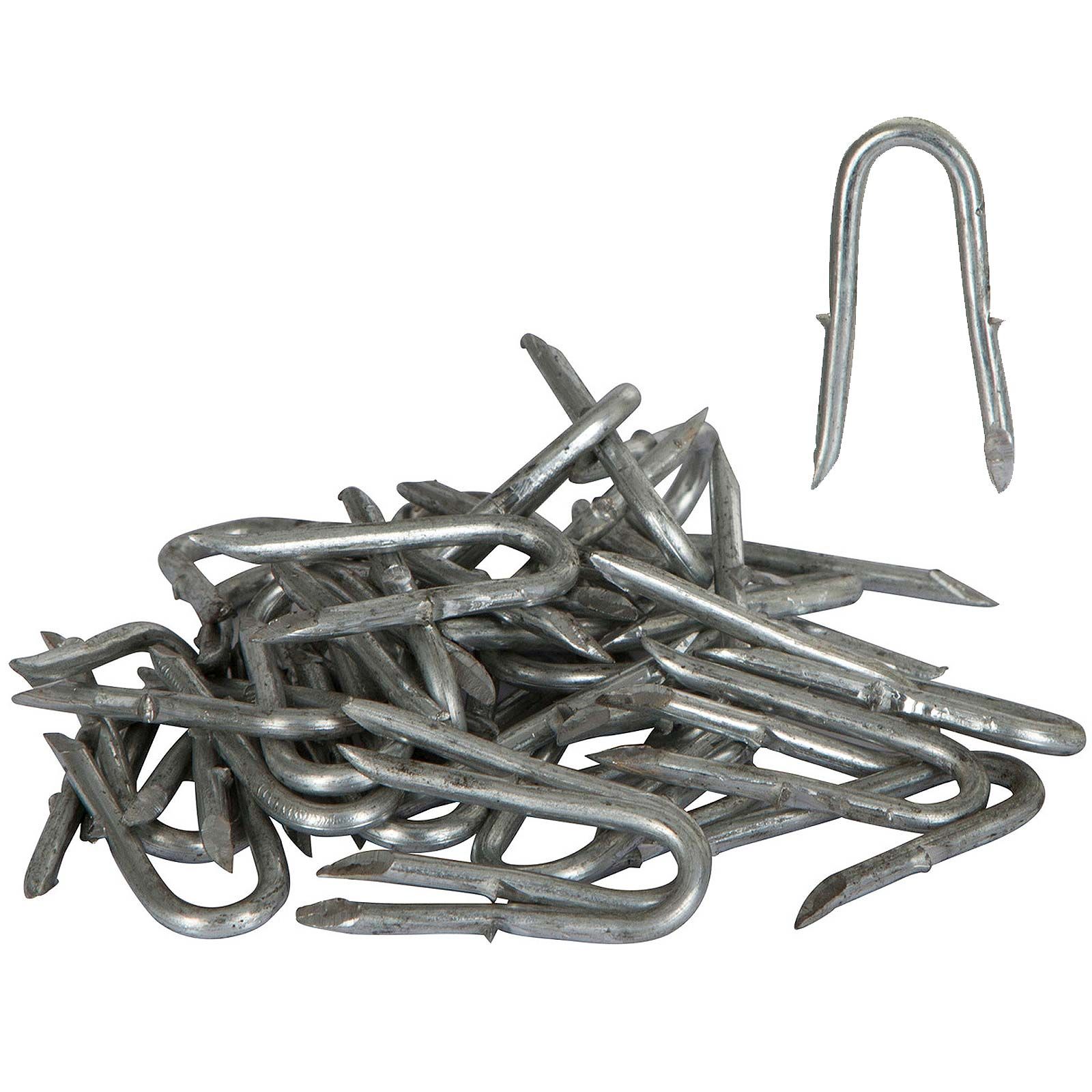 50x Graffa per recinto zincata 3,8 x 47mm