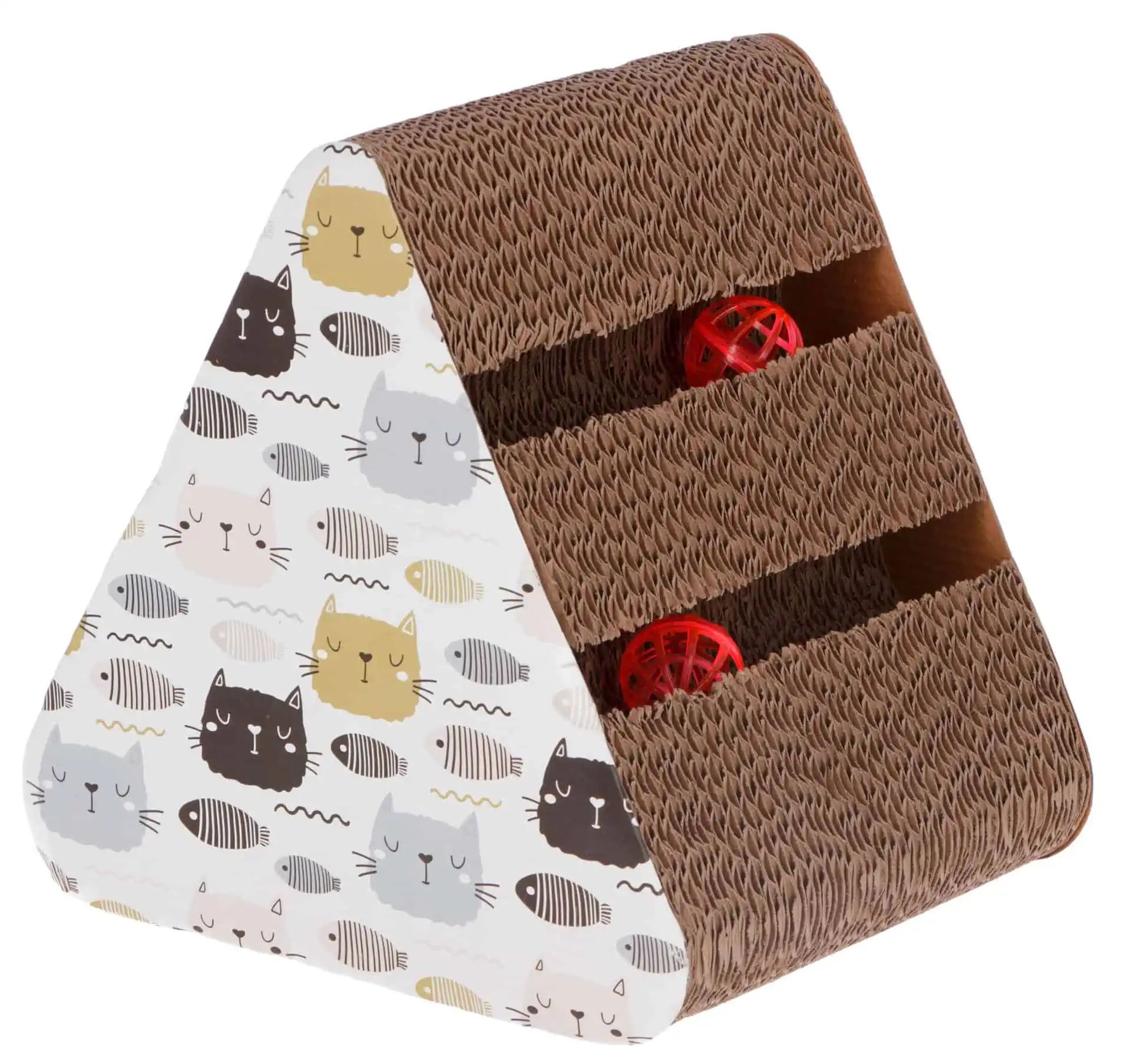 Tavoletta tiragraffi per gatti Boon in cartone 22,4x26x26 cm
