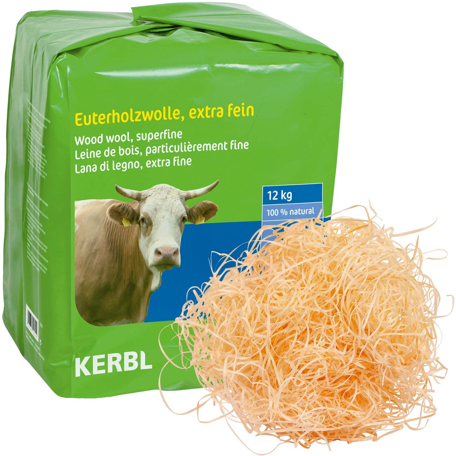 Euterholzwolle extra fein 12 kg