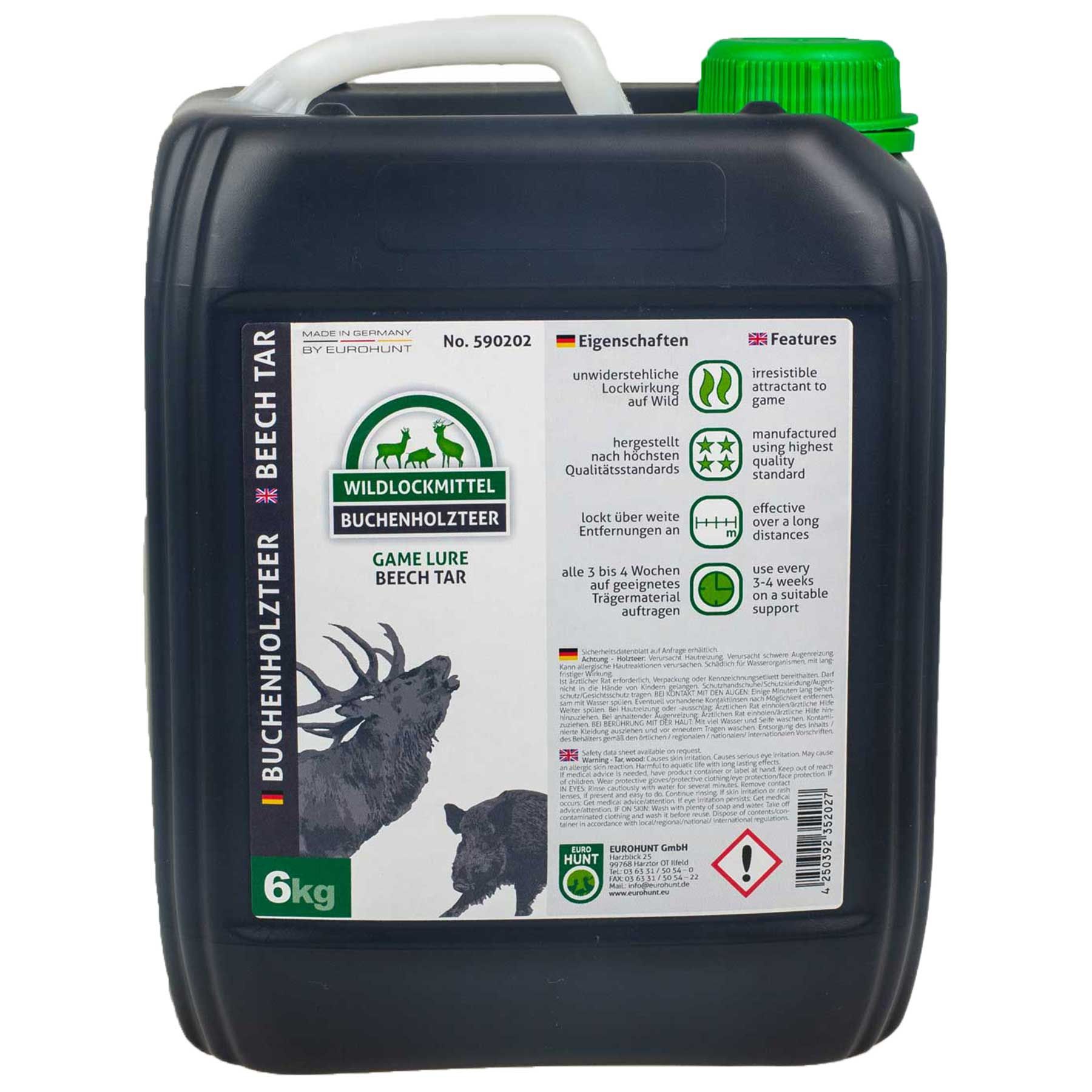 Eurohunt Catrame di faggio tanica 5 litri / 6 kg