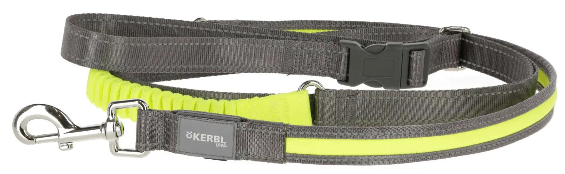 Light & Reflex Jogging & Guide Leash 25mmx250cm, yellow