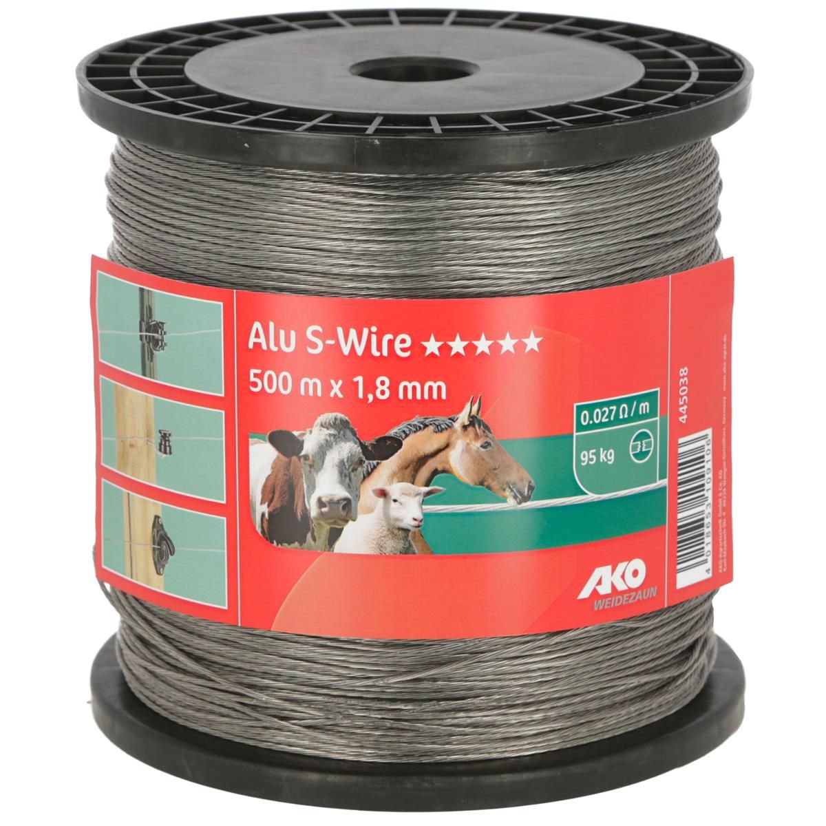 AKO Weidezaundraht Drahtlitze Aluminium 500 m
