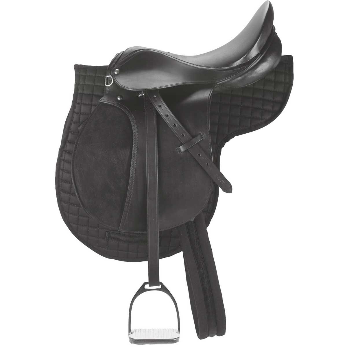 Covalliero Komplett-Sattel-Set Leder Pferdesattel Ponysattel VS