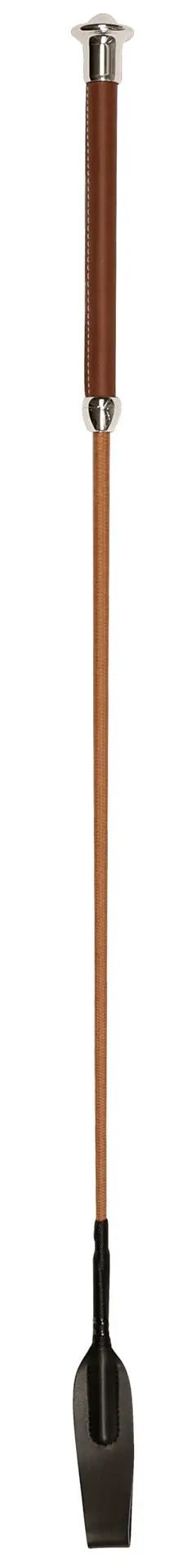 Frusta da salto con scacciamosche 65 cm cognac