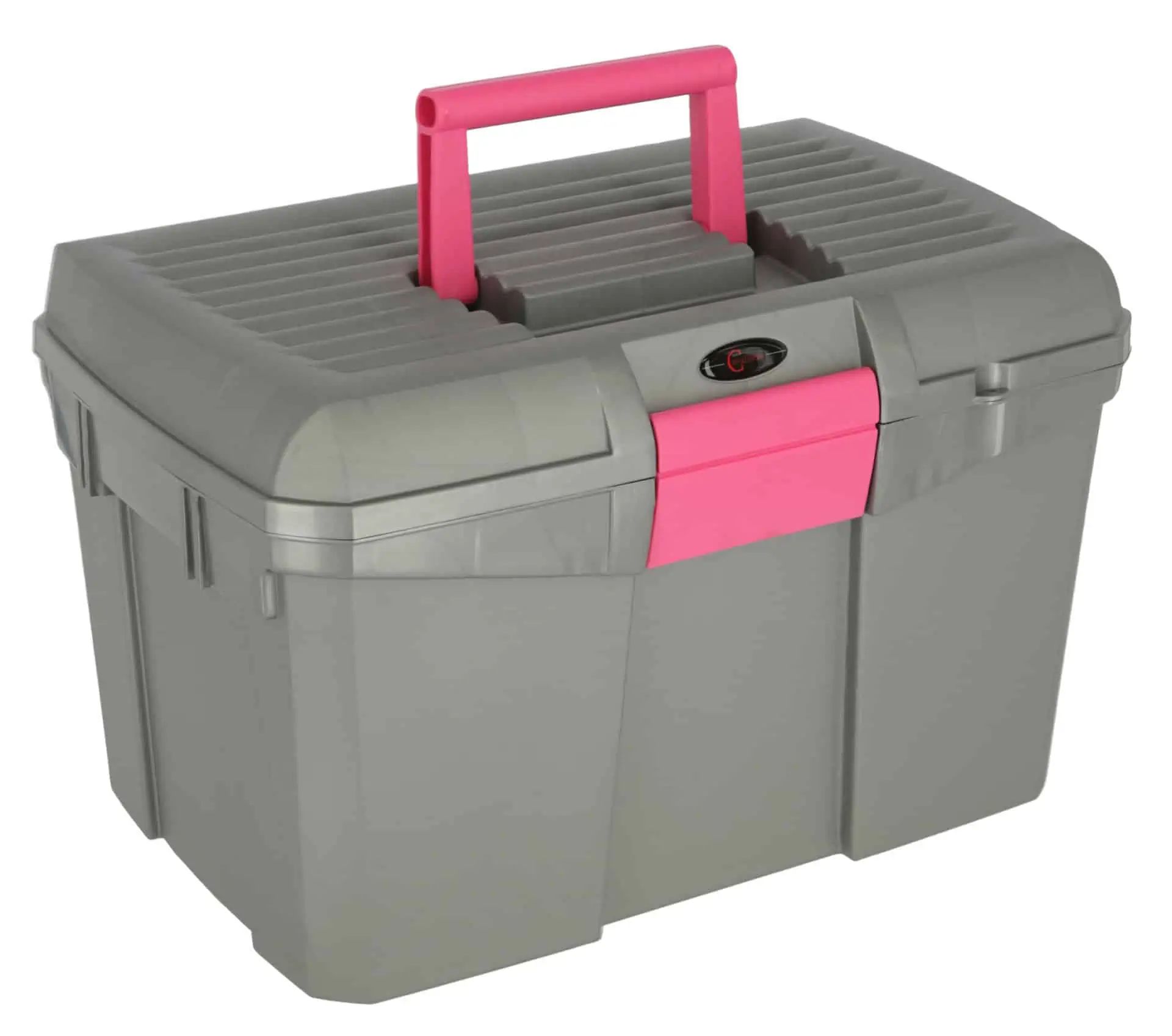 Cassetta porta attrezzi Siena grigio/rosa