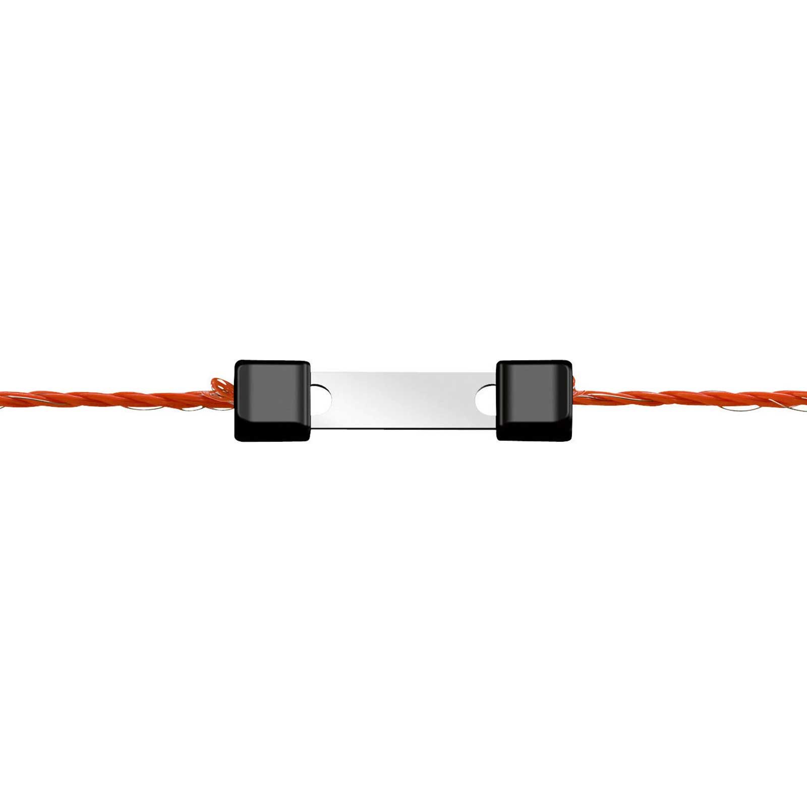 Connettore a treccia Litzclip 3 mm diritto, acciaio inox, 10 pz