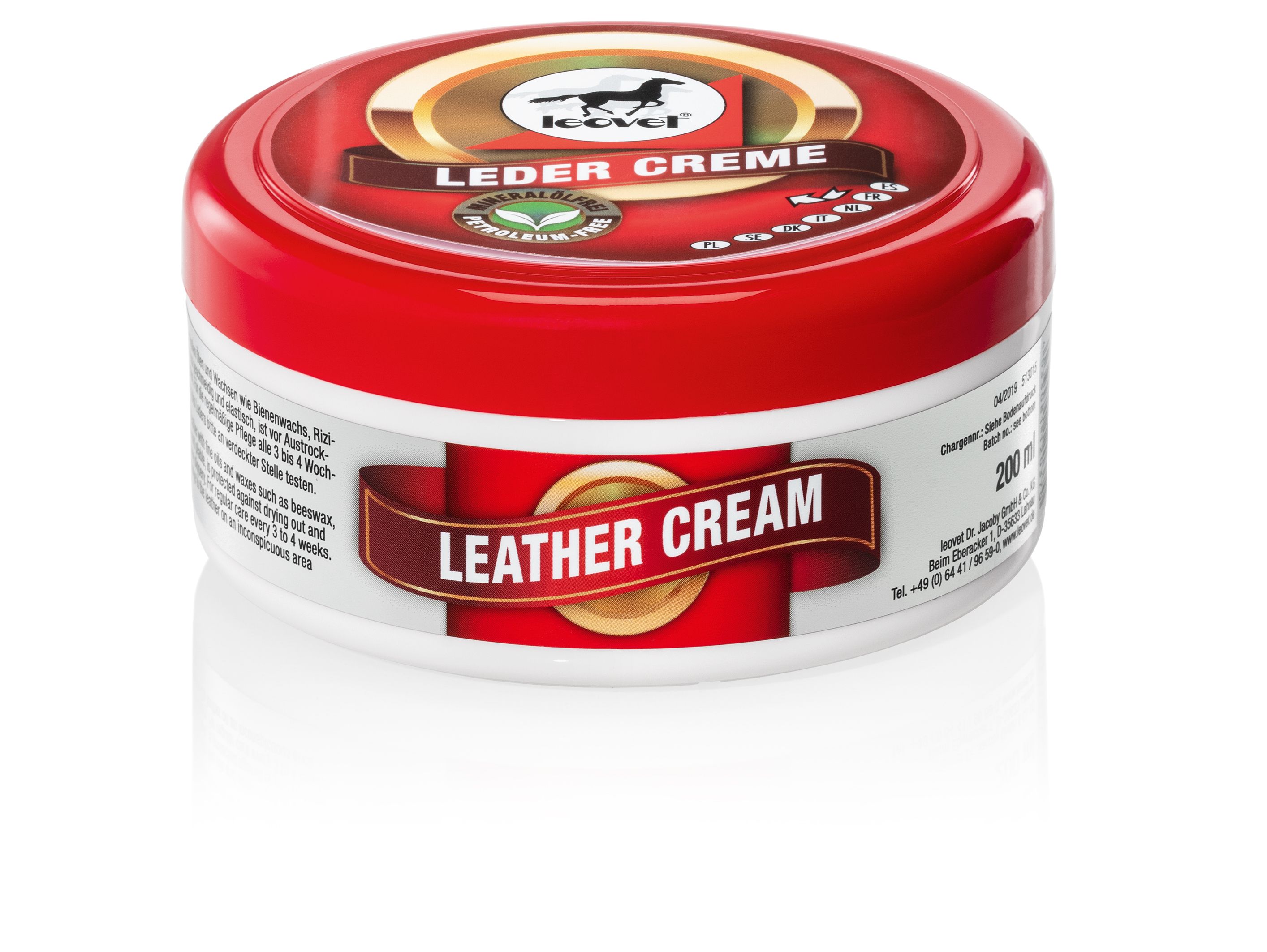 Crème pour cuir et harnais en cuir Leovet 200 ml
