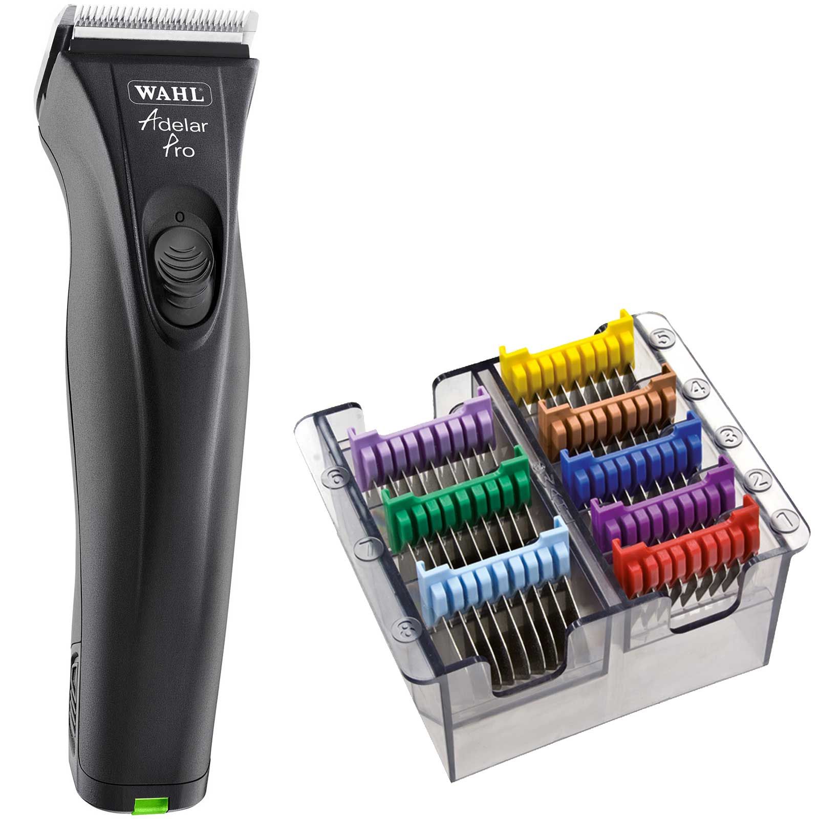 Tosatrice per cavalli WAHL Adelar Pro - 2 batterie incluse e set 8 rialzi