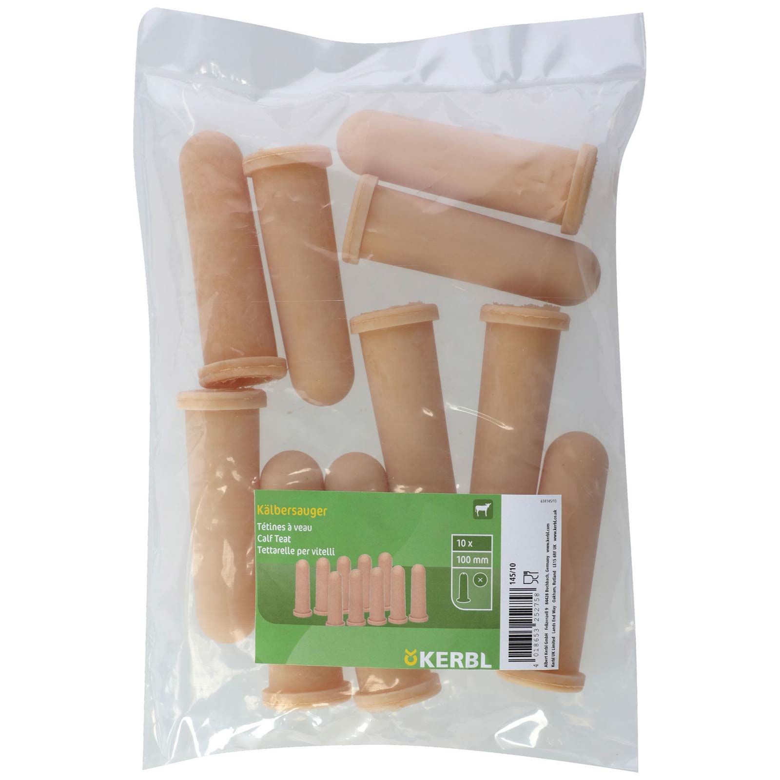 Kälbersauger Standard gelb 100 mm (10er Pack)