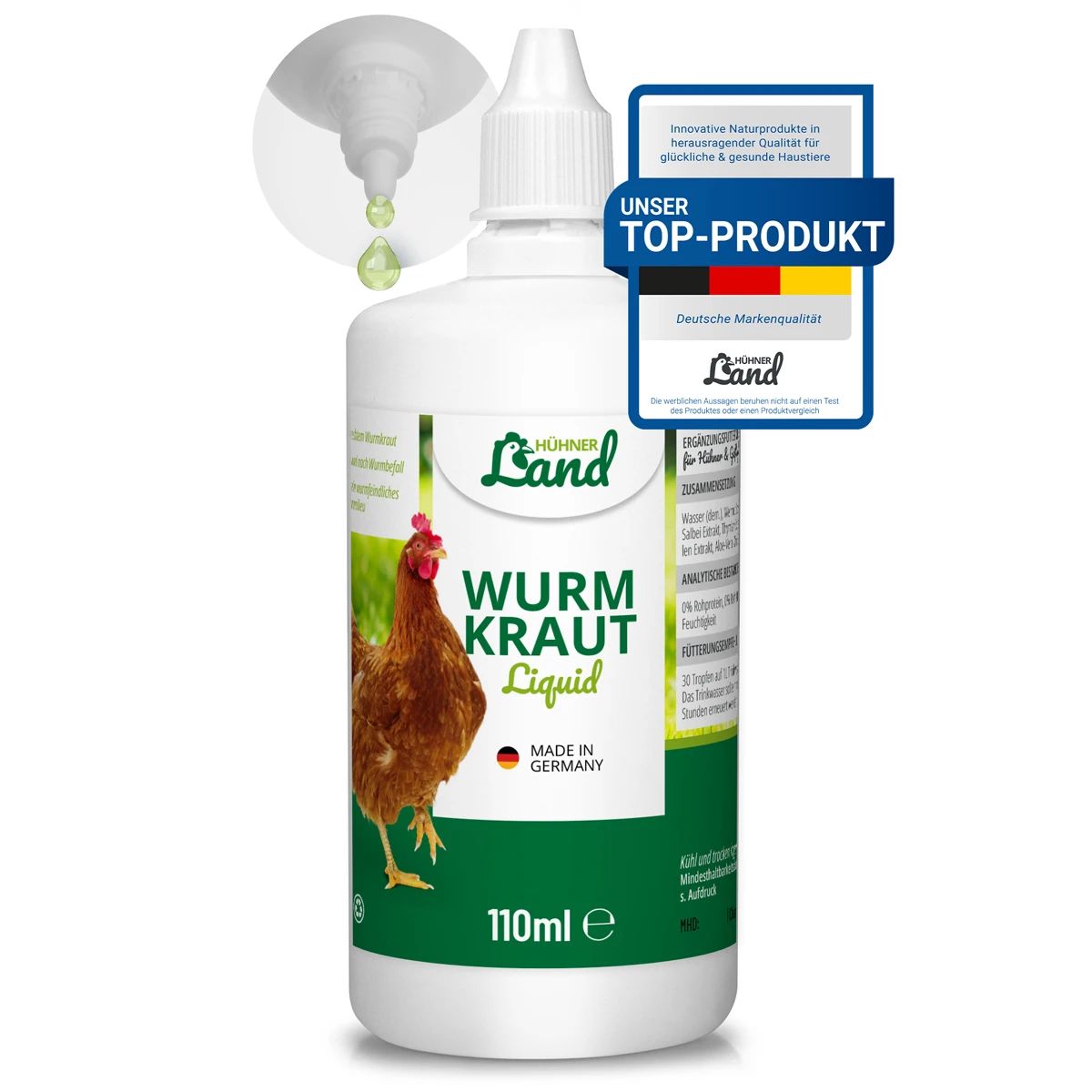 Vermifuge liquide Wurmkraut pour volaille 110 ml