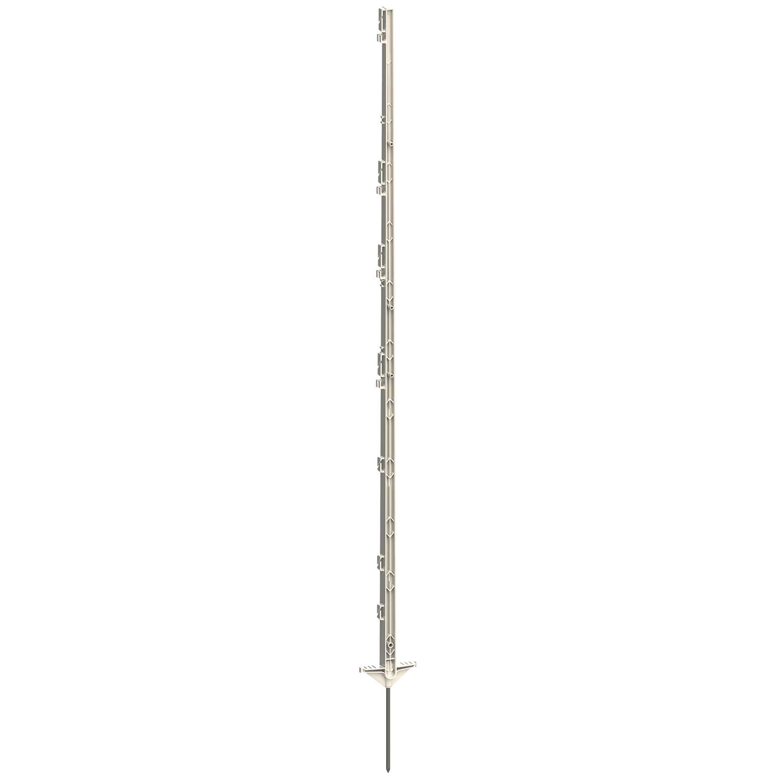 Kunststoffpfahl Expert 156 cm, Doppeltritt, weiß (5er Pack)