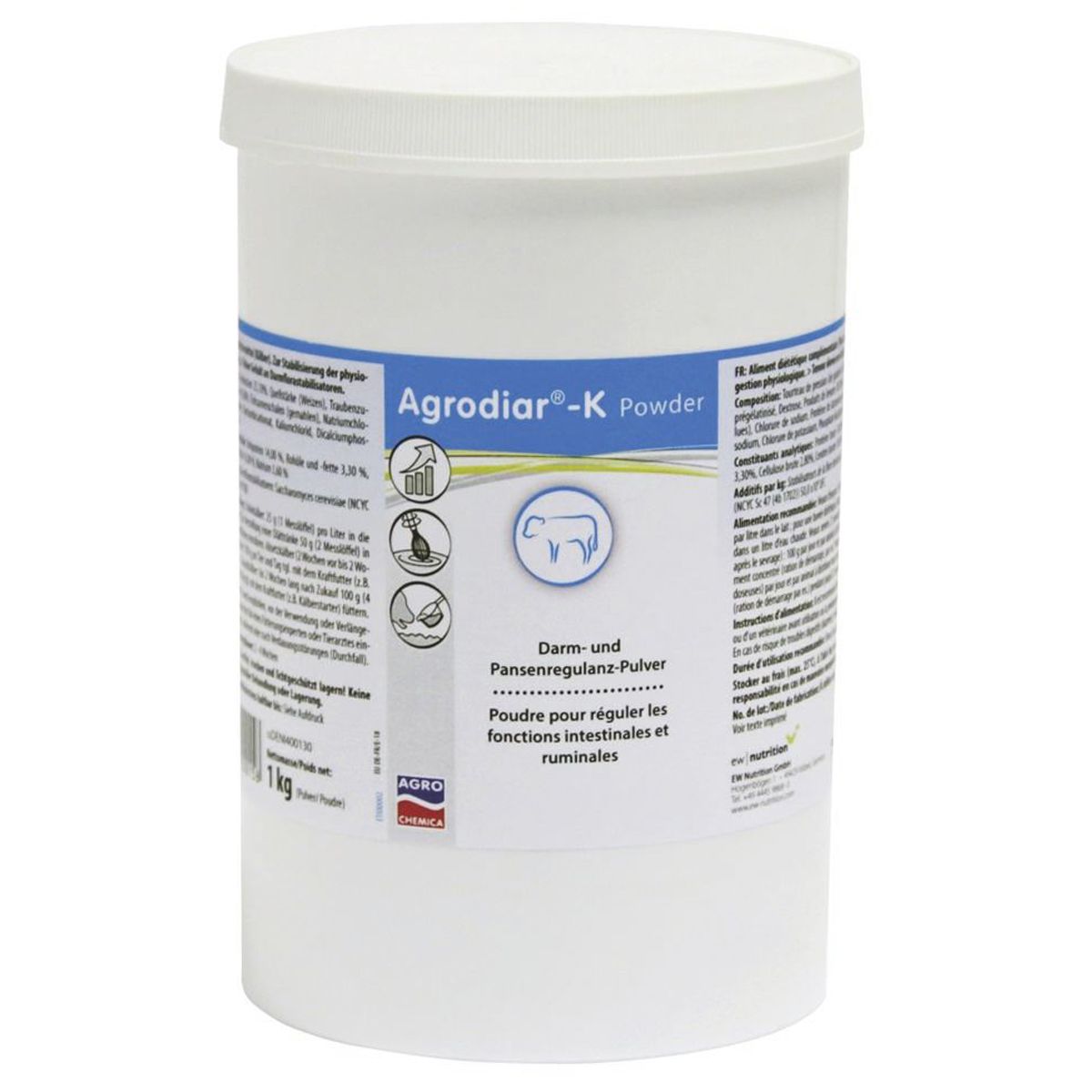 Aliment pour veaux Agrodiar k-power, substitut de lait contre la diarrhée 1 kg