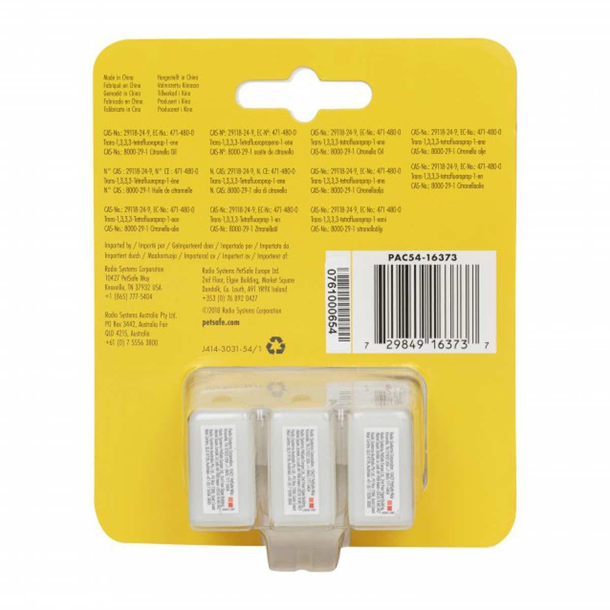 PetSafe Cartouche de recharge citronnelle pour collier anti-aboiements pbc19-16370