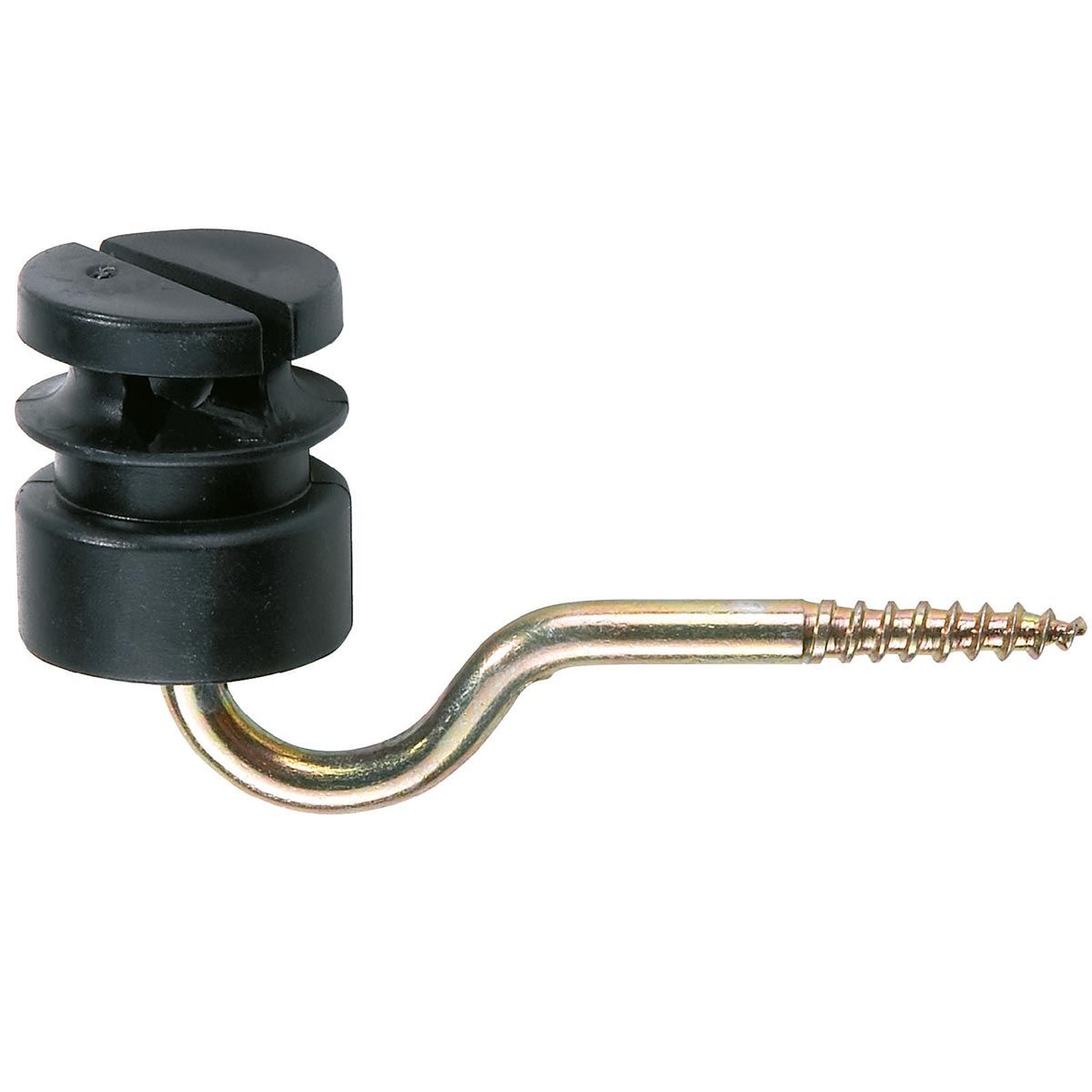 25x Agrarzone Schlitzisolator Stütze schwarz, 5,3 mm