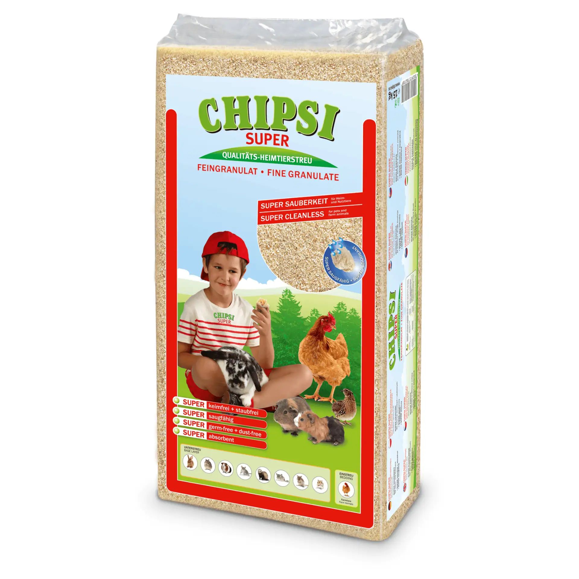 Litière Chipsi Super pour petits animaux 15 kg