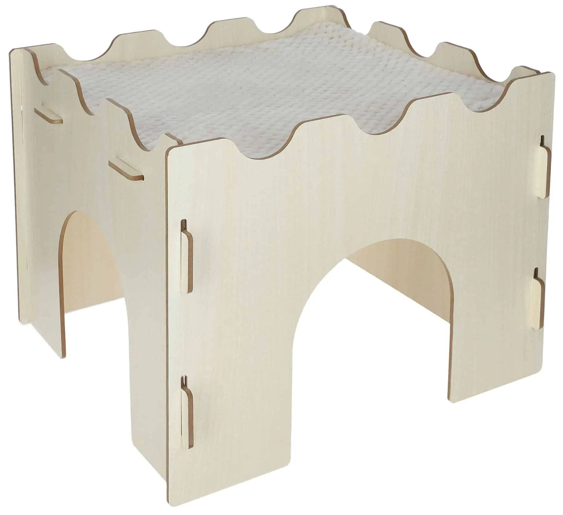 Grotta per gatti da interno Katzenburg 37x37x30 cm con cuscino