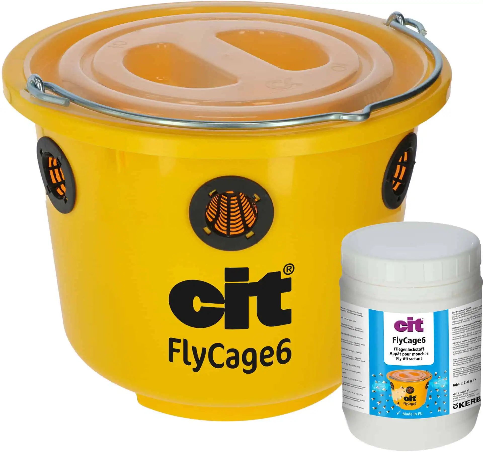 CIT FlyCage6 Trappola per mosche da esterno con attrattivo naturale