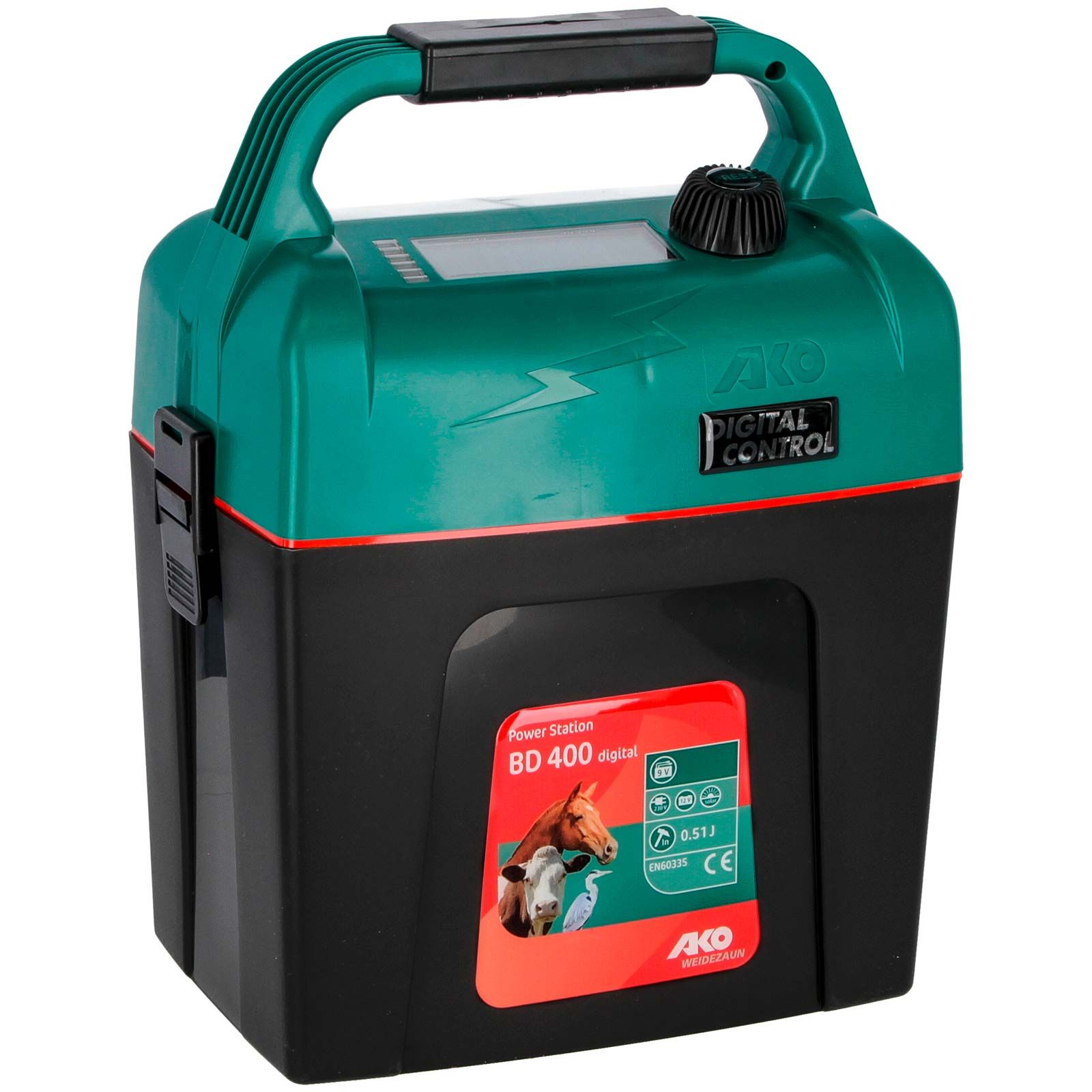 Elettrificatore AKO digitale BD 400 da 9V, 0,51 Joule