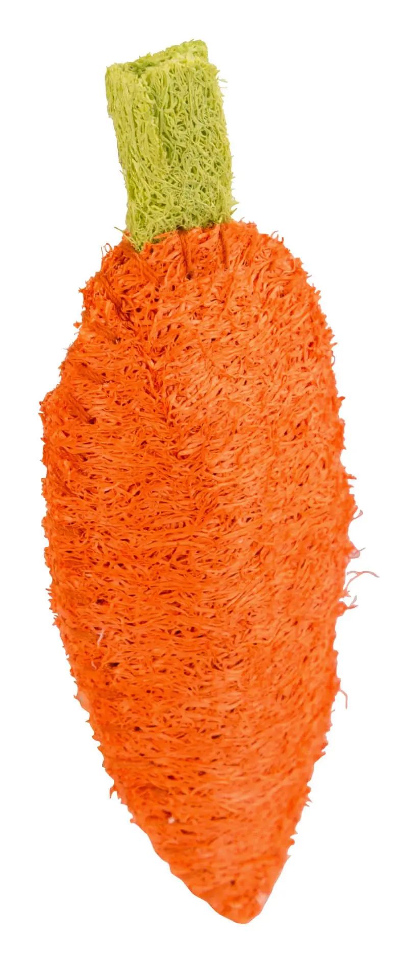 Carotte en luffa pour rongeurs 10 cm
