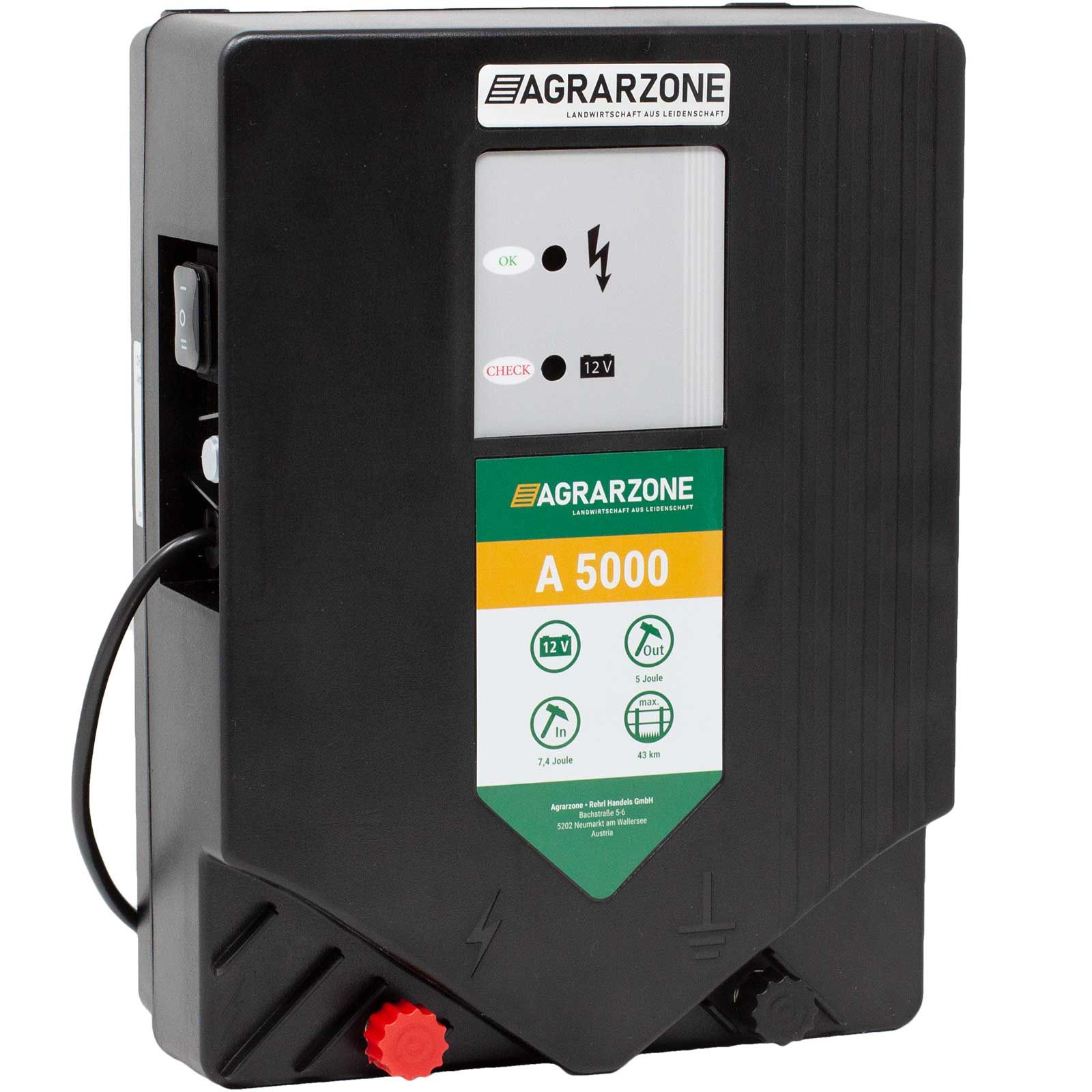Électrificateur Agrarzone A 5000-12V 7,5 joules