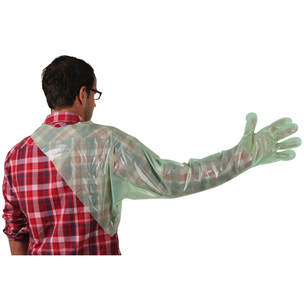Gants jetables 50x VETtop avec protection des épaules vert