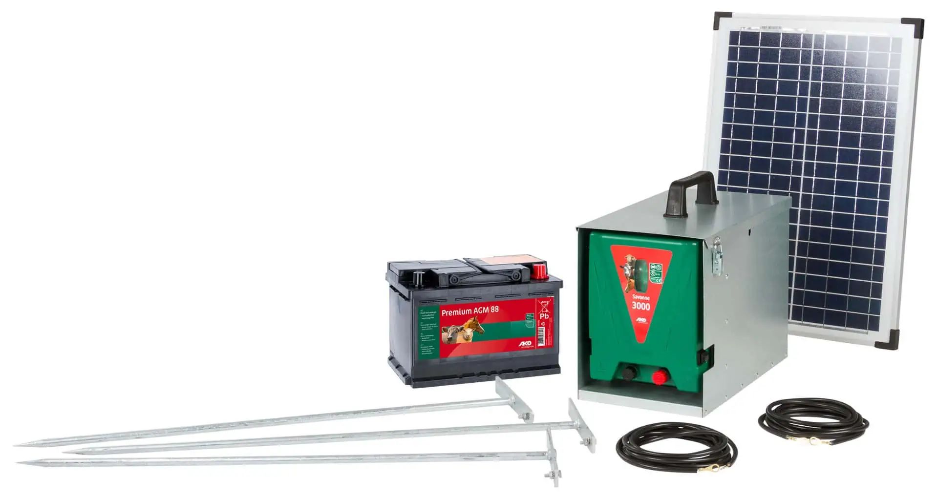 Ako Savanne 3000 Weidezaungerät Solar Starter-Set