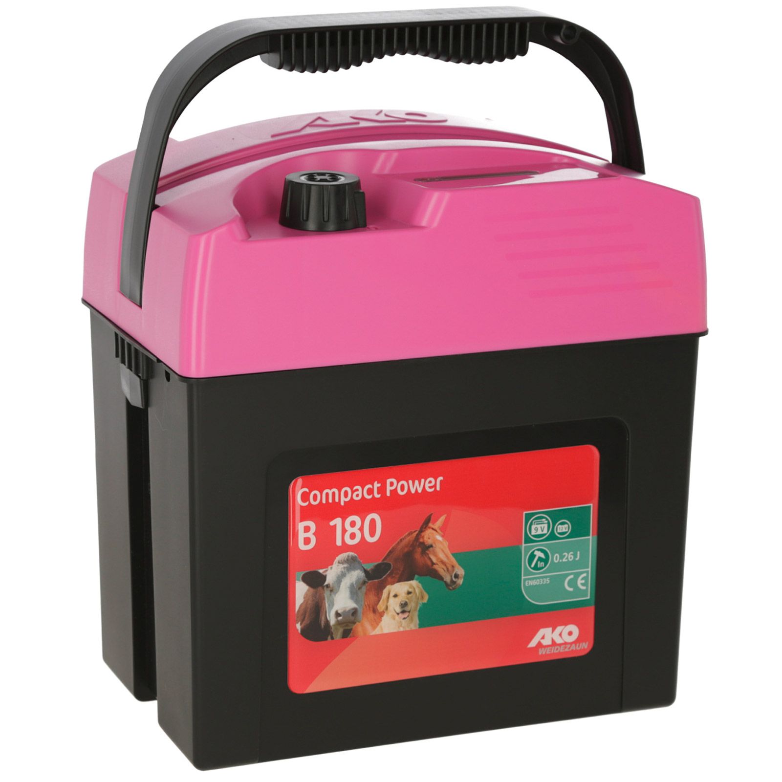 Elettrificatore AKO Compact Power B180 9V, 0,26 Joule, rosa