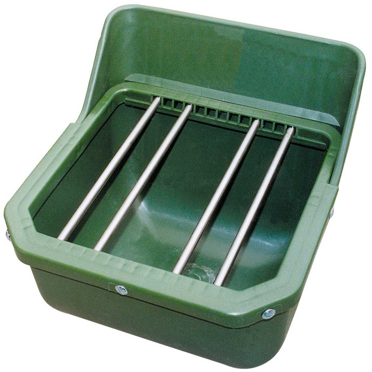 Mangiatoia in plastica con barre antispreco in metallo 9 L