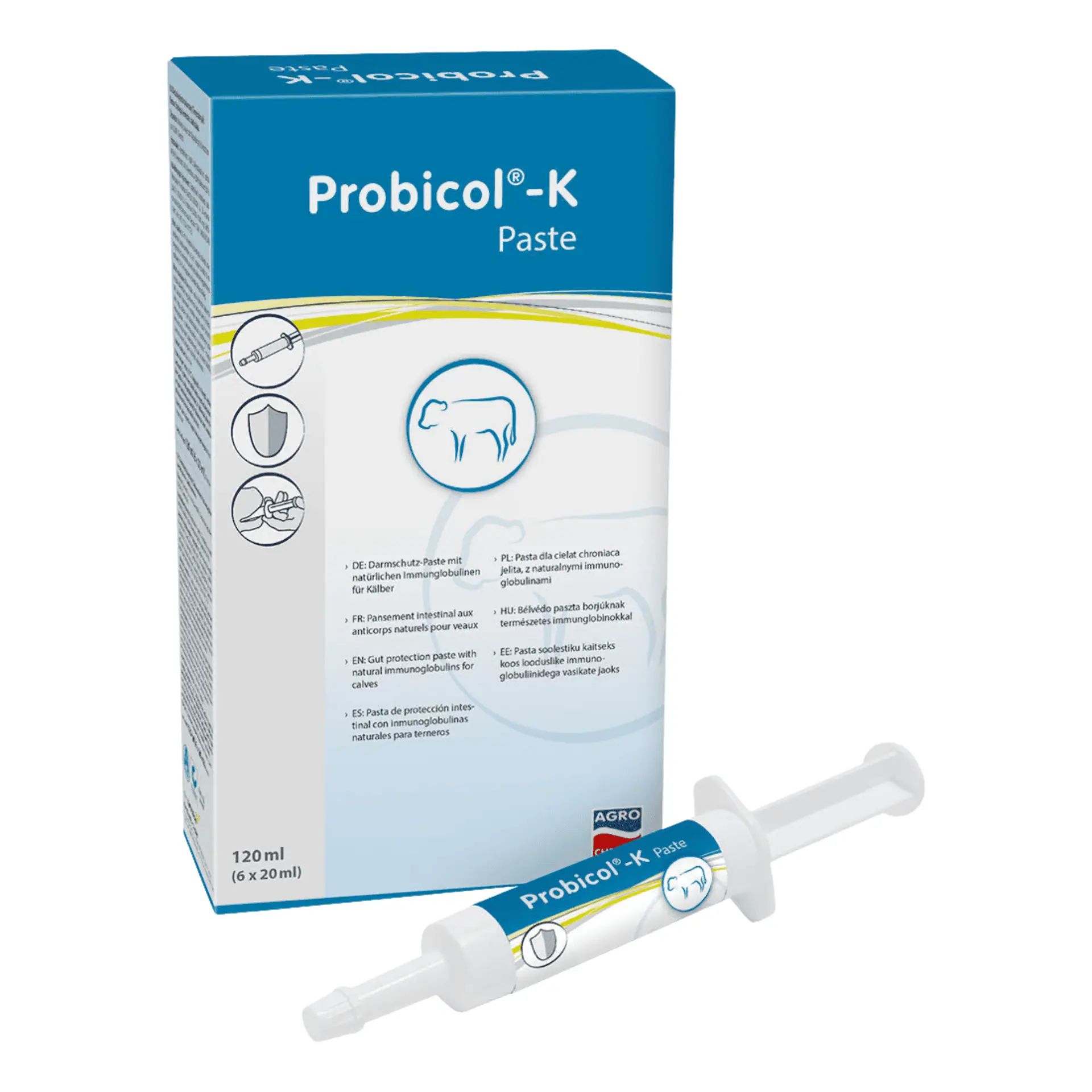 Pasta Probicol®-K per l’intestino con immunoglobuline naturali per vitelli